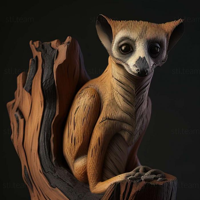 3D model Lepilemur grewcockorum (STL)